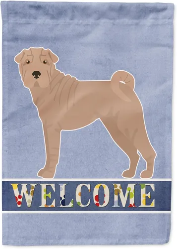 Vista 118 de Caroline's Treasures CK3645GF Bandera de bienvenida de bulldog inglés para jardín, bandera decorativa para patio exterior, obras de arte de patio