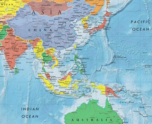 Vista 4 de Swiftmaps - Póster de pared de mapa mundial Premier, Mural 61cm x 91cm