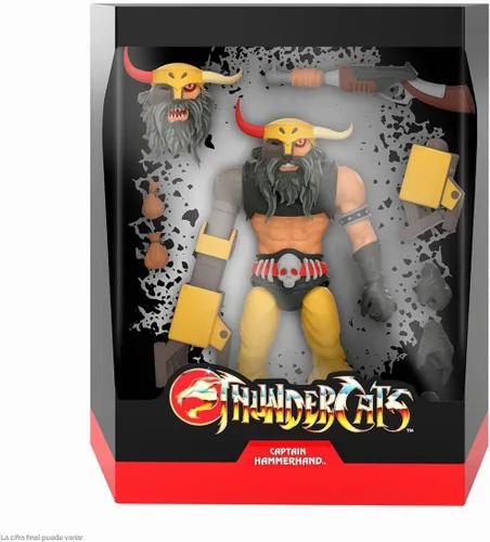 Vista 2 de Super7 ULTIMATES! Thundercats Hammerhand - Figura de acción de Thundercats de 7" con accesorios, coleccionables clásicos de dibujos animados