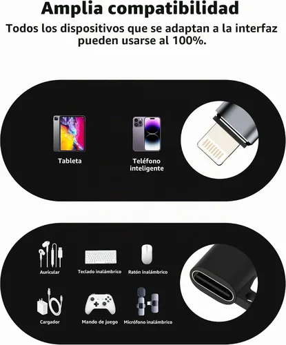 Vista 7 de OTG Audio - Adaptador USB C a Lightning para iPhone 14 13 Pro Max (paquete de 3) para Apple tipo C hembra iluminación macho cable cargador móvil