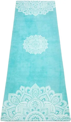 Vista 8 de YOGA DESIGN LAB Travel Yoga Mat 2-in-1 Mat+Towel Lightweight, Foldable, Eco Luxury Ideal for Hot Yoga, Bikram, Pilates, Barre, Sweat 1.5mm