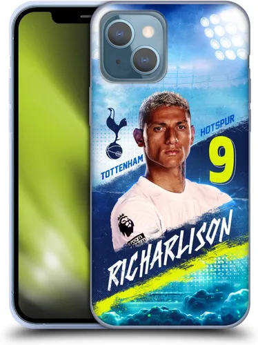 Vista 10 de Head Case Designs Officially Licensed Tottenham Hotspur F.C. Cristian Romero 2023/24 First Team Gel Case [Military Grade] Compatible with Apple