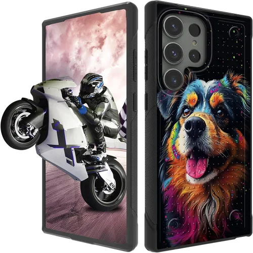 Vista 33 de Funda protectora resistente de doble capa para Samsung A14 5G (parte trasera con textura antideslizante), TPU suave a prueba de golpes, para Samsung