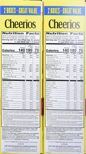 Vista 2 de American Standart Cheerios Cerea sin gluten sin sabores artificiales, 40.7 onzas (paquete de 2)