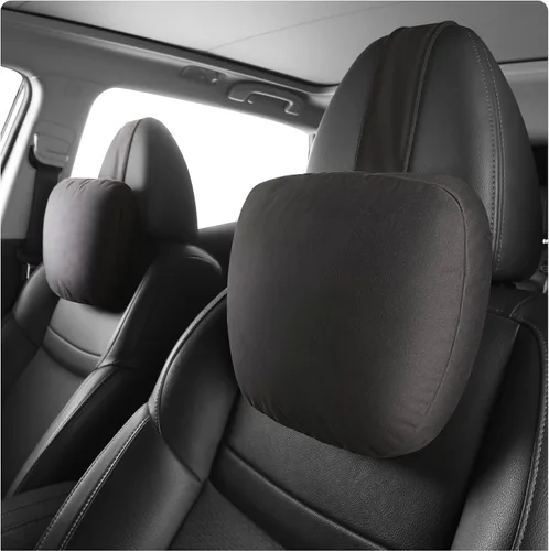 Vista 16 de 2 piezas de almohada de cuello para coche para reposacabezas, cojines de apoyo para asientos de conducción, microfibra de terciopelo, poliéster