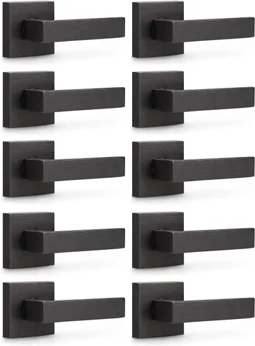 Vista 155 de KNOBWELL - Juego de cerradura con 1 picaporte resistente para puertas de una cara, ideal para puertas interiores reversibles, 0.93 libras