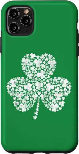 Vista 13 de Funda verde vintage con trébol relleno de trébol para iPhone 16