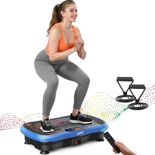 Vista 14 de AXV Vibration Plate Fitness Platform Exercise Machine Vibrating Shaking Full Body Shaker Workout Vibrate Stand Shake Board Sport for Weight Loss Fat