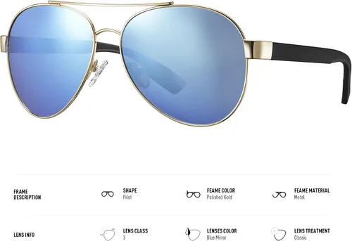 Vista 4 de AVAWAY Gafas de sol polarizadas aviador para mujeres y hombres protección UV400 ligera conducción pesca al aire libre deportes gafas de sol 1