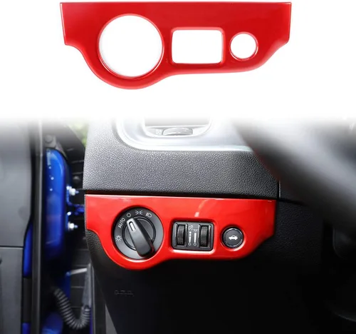 Vista 9 de Voodonala Para interruptores de faros delanteros Challenger Charger para Dodge Challenger 2015-2025+, para Dodge Charger 2010-2023+, ABS azul, 1