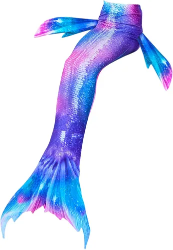Vista 2 de Traje de baño de sirena y aleta de sirena para niñas, bikini para natación, 2 piezas