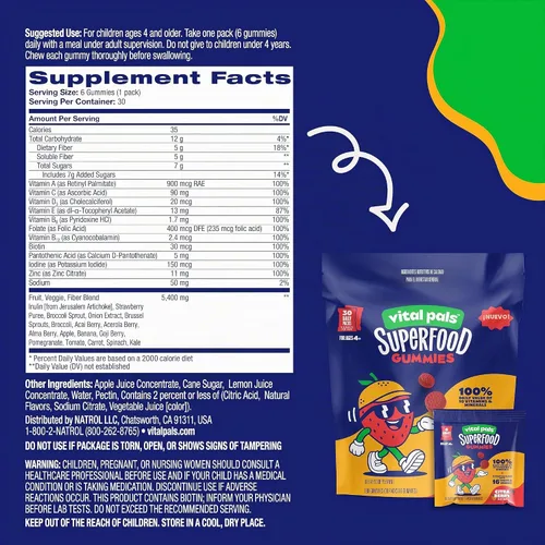 Vista 2 de Citra-Berry - Gomitas superalimentos para niños, 30