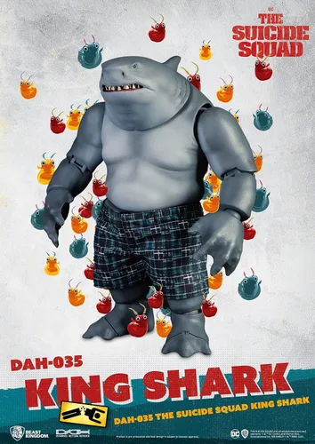 Vista 3 de Beast Kingdom The Suicide Squad: King Shark DAH-035 Figura de acción dinámica de 8 cciones, multicolor