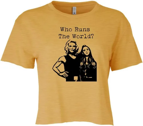 Vista 18 de Women's Screen Printed Crop Tee, Shirts With Sayings
