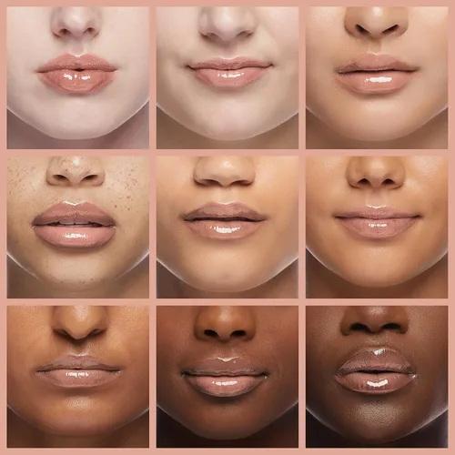 Vista 4 de Kopari Coconut Lip Glossy Birthday Suit - Aceite de coco hidratante y humectante, vitamina E y manteca de karité, brillo labial con aceite de coco