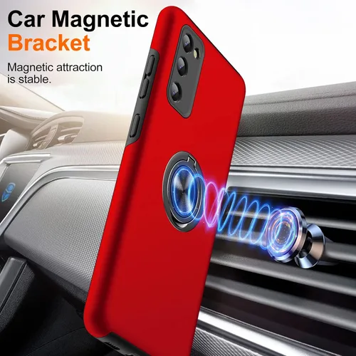 Vista 11 de JAME Funda para Samsung Galaxy S20 FE, Samsung S20 FE 5G con soporte giratorio, TPU suave resistente a los golpes y funda delgada para Galaxy S20 FE