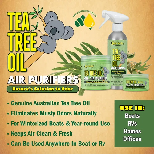 Vista 5 de Gel Purificador de Aire Certificado ATTIA con Aceite Esencial de Árbol de Té Australiano Puro STAR BRITE - Tubo - 4 oz (096504)
