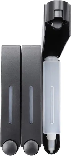 Vista 2 de 3-Pack Wall Mount Shower Soap Dispenser for Hotel Bathroom