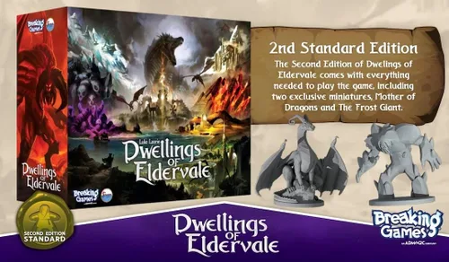 Vista 2 de Juego de mesa Dwellings of Eldervale – Edición estándar Estrategia, aventura y fantasía para 1-5 jugadores Edades 14+