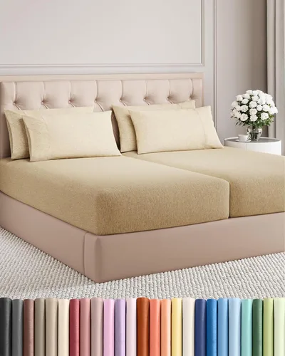Vista 75 de Juego de sábanas Twin de 4 piezas - Cómodo, transpirable y refrescante - Juego de ropa de cama de lujo de hotel ultrasuave con bolsillos profundos
