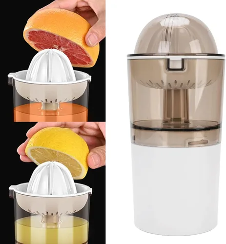 Vista 9 de Exprimidor eléctrico de naranja, potente e inalámbrico silencioso exprimidor de cítricos para el hogar, picnic, camping, extractor de jugo de alto