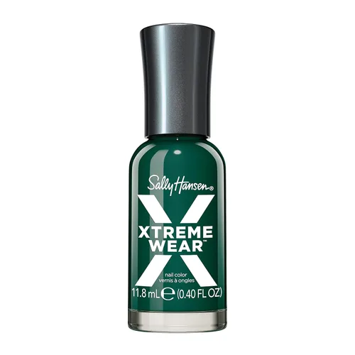 Vista 204 de Sally Hansen Xtreme Wear Esmalte de uñas sin rayas, acabado brillante, duradero, resistente a las astillas, transparente, color de uñas plateado 130