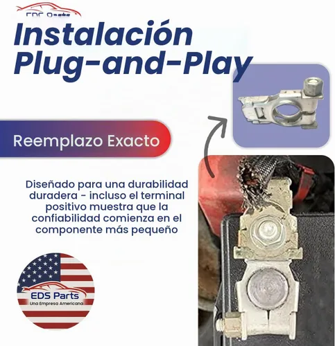 Vista 4 de EDS Nuevo OEM 9098205054 90982-05054 Terminal positivo de batería con tuerca (1 paquete)