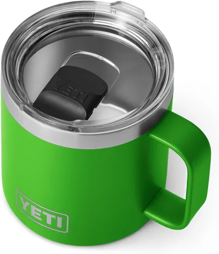 Vista 15 de YETI Rambler - Taza de 14 oz con aislamiento al vacío, de acero inoxidable con tapa MagSlider, color inoxidable Rosa (Bimini Pink)