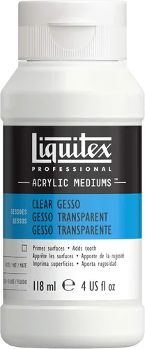 Vista 6 de Liquitex Basics Tubo mediano de Gesso para aplicación en superficies, 8.5 onzas Negro