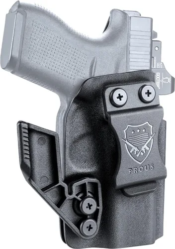 Vista 7 de PROUS Funda Kydex IWB Select para Echelon/Hellcat Pro/Hellcat, S&W Bodyguard 2.0/M&P 9/.40, Glock 17/19/43X MOS, Sig P365/P320 M17 M18, Taurus
