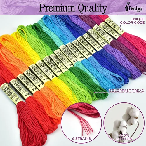 Vista 4 de Kit de Pulsera de Amistad de Pinwheel Crafts – Kit de Fabricación de Pulsera de Hilo DIY para Niñas de 8 a 12 años – 100 Hilos, Cuentas