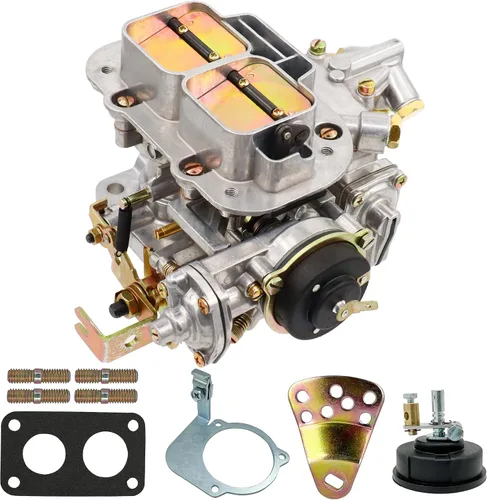 Vista 2 de Carburador de 2 barriles para Weber 32/36 DGAV DGV DGEV estrangulador eléctrico progresivo carburador para Mazda B2000 B2200 Toyota Pickup 20R 22R