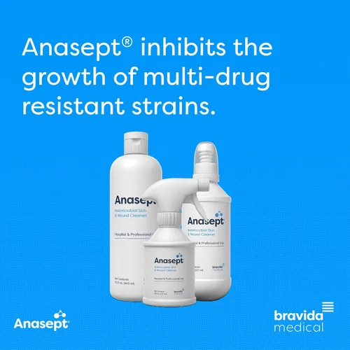 Vista 7 de Anasept -Limpiador antimicrobiano para piel y heridas, botella de 8 onzas con pulverizador gatillo, spray para heridas, enjuague estéril, curación