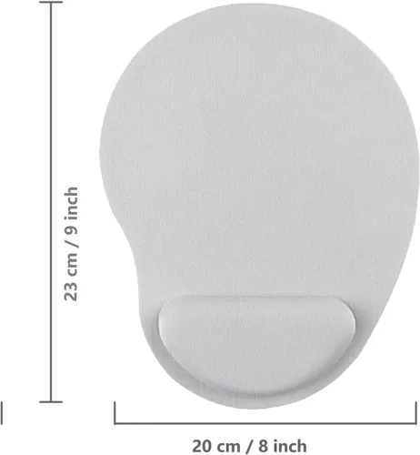 Vista 5 de Alfombrilla de mouse ergonómica con soporte para muñeca, alfombrilla de mouse de gel con reposamuñecas, alfombrilla de mouse portátil y cómoda