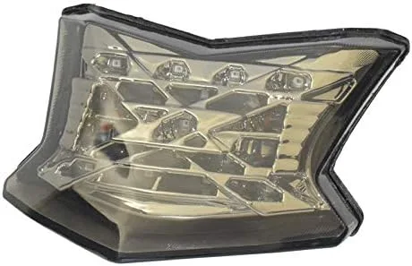 Vista 3 de Luz trasera trasera intermitentes de freno Luz LED integrada para Kawasaki Z650 Z900 Ninja 650 2017 2018 2019 2020 2021 (cromo)