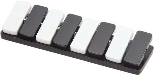 Vista 3 de Juguete deslizante para ansiedad, llave de piano de alta calidad, con clicker háptico, para alivio del estrés, con sonido de metal nítido