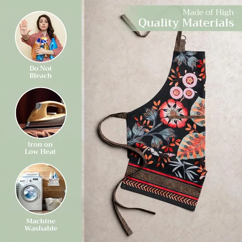 Vista 258 de Maison d' Hermine Delantales para mujer con bolsillo, 100% algodón (27.50 x 31.50 pulgadas)