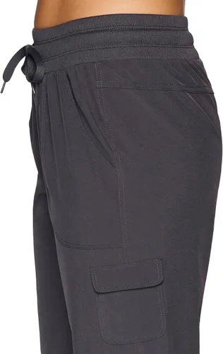 Vista 52 de RBX - Pantalón capri deportivo con cordón,ligero, con bolsillos y estilo cargo, para mujer