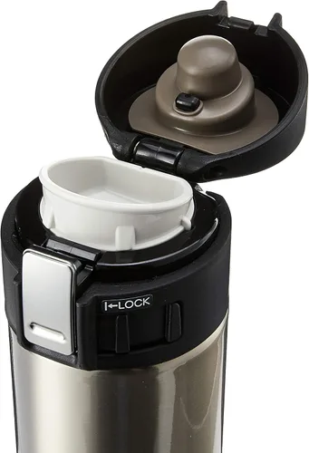 Vista 2 de Zojirushi Taza de viaje de acero inoxidable de 0.36 litros, 12 onzas, plata