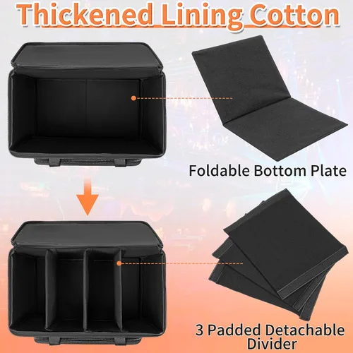 Vista 4 de IBVIVIC 4 Par Light Bag Funda Rígida Acolchada para Almacenamiento de Luces de Parola de Escenario