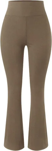 Vista 5 de Leggings acanalados sin costuras para mujer, pantalones de yoga de cintura alta, pantalones de yoga para mujer, pierna recta