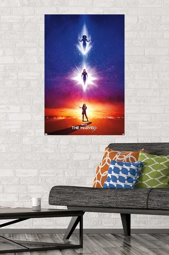 Vista 2 de Trends International Marvel The Marvels - Teaser - Póster de pared de una hoja