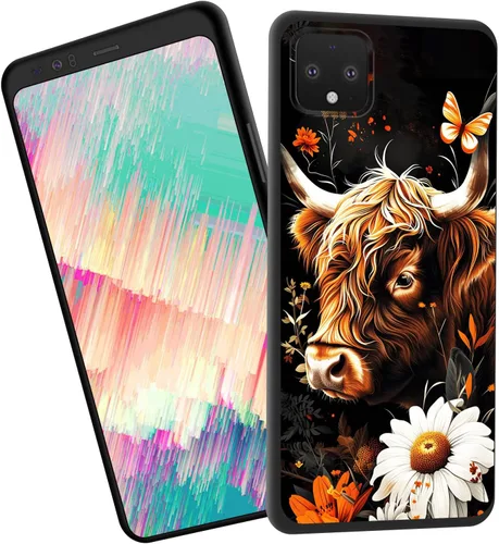 Vista 87 de for Google Pixel 4 XL Case,Slim Shockproof TPU Soft Rubber Silicone Cover Phone Case for Google Pixel 4 XL,Blue Skull Headphone