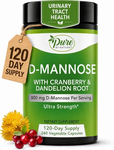 Vista 8 de Pure By Nature D-manosa con raíz de arándano y diente de león, 120