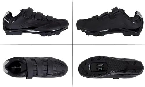 Vista 3 de Tommaso Montagna - Zapatos de ciclismo de montaña para hombre, zapatos de ciclismo de interior para hombre, zapatos de ciclismo de grava compatibles