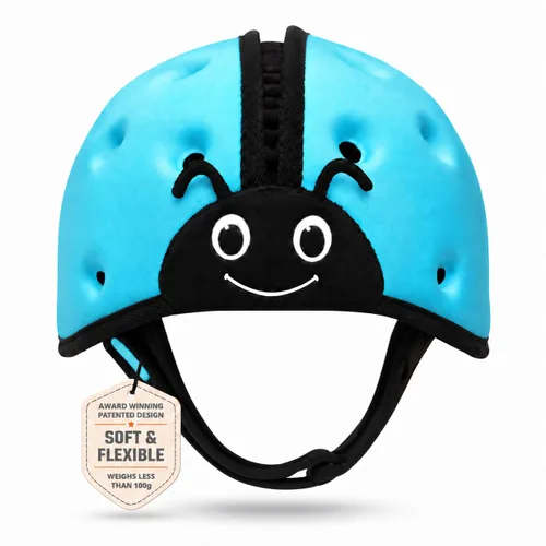 Vista 11 de SafeheadBABY Casco protector de cabeza de bebé suave para gatear y caminar de 7 a 24 meses - Casco de seguridad infantil ultraligero y transpirable
