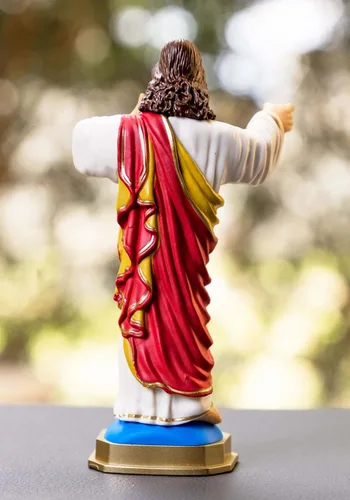 Vista 3 de Fun Costumes Buddy Christ - Figura coleccionable de estatua – 4.75 pulgadas con caja de ventana, embalaje estándar