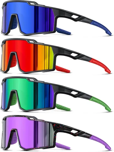 Vista 10 de Gafas de sol deportivas polarizadas para hombre, ciclismo, conducción, pesca, protección UV, ligeras, marco grande, gafas de bicicleta de montaña