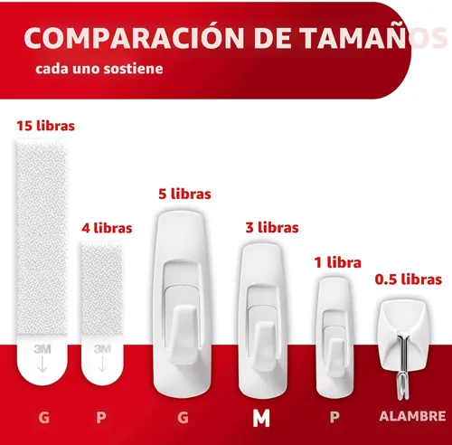 Vista 5 de Paquete variado Command, incluye 10 pares de tiras para colgar cuadros, 6 ganchos de alambre y 8 ganchos utilitarios para colgar decoraciones