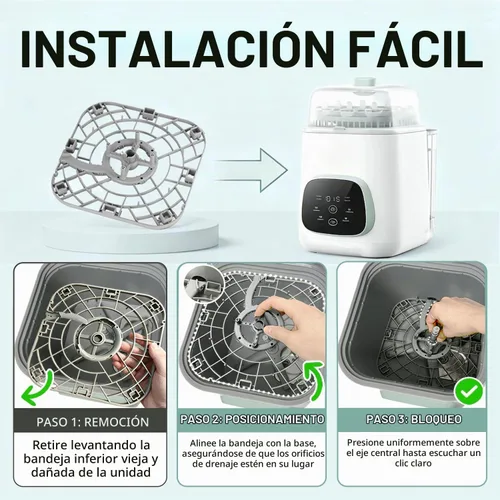 Vista 6 de Bandeja inferior de repuesto para lavadora de botellas Momcozy, base